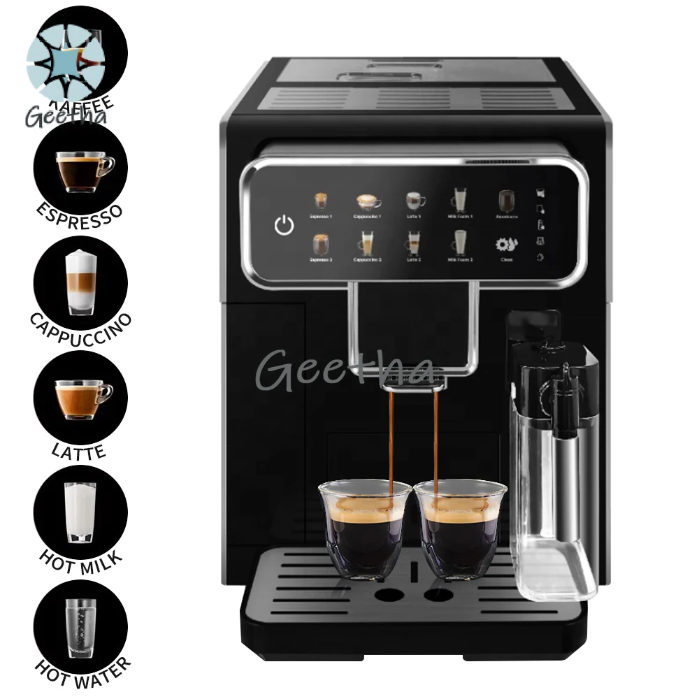 Touch Screen Cafetera Profesional Expreso Profesional Electric Automatic Espresso Coffee Machine