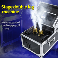 From US PL 900W Double Fog Machine Smoke Props Stage Special Effects Mist Spraying Machine for DJ Disco Wedding Bar Performance