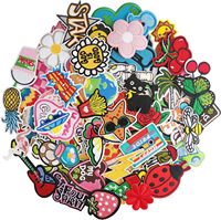 30Pcs Mix Pattern Embroidery Patches Fabric For Dress T-Shirt Accessories Sewing Handmade Applique Repair Crafts Style Random