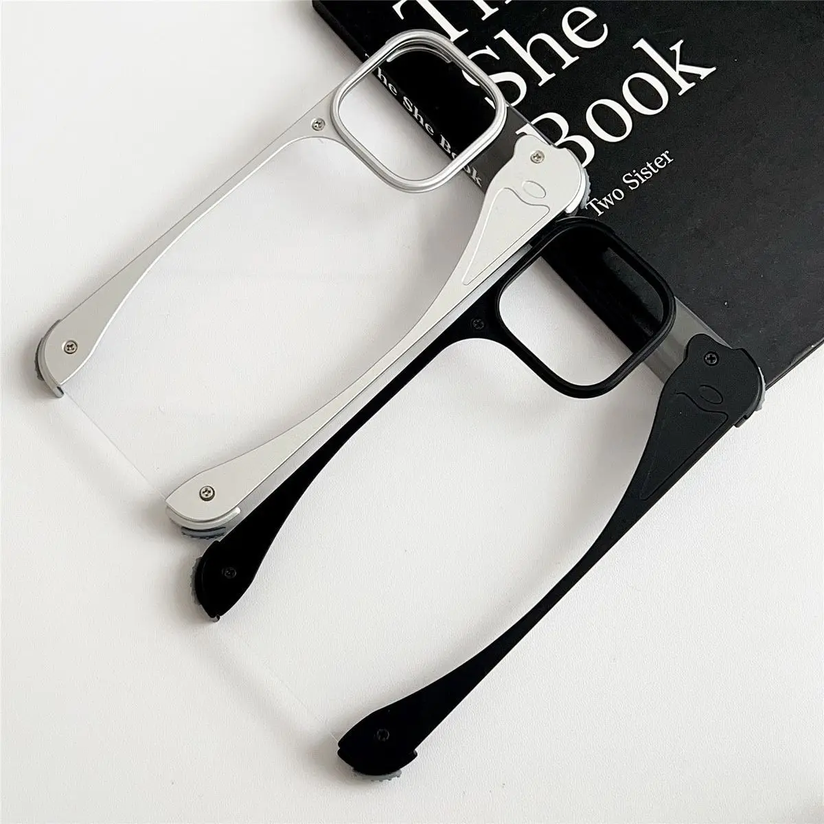 

Suitable for iPhone 16 15 ProMax metal aluminum alloy charging Pro border holder phone case