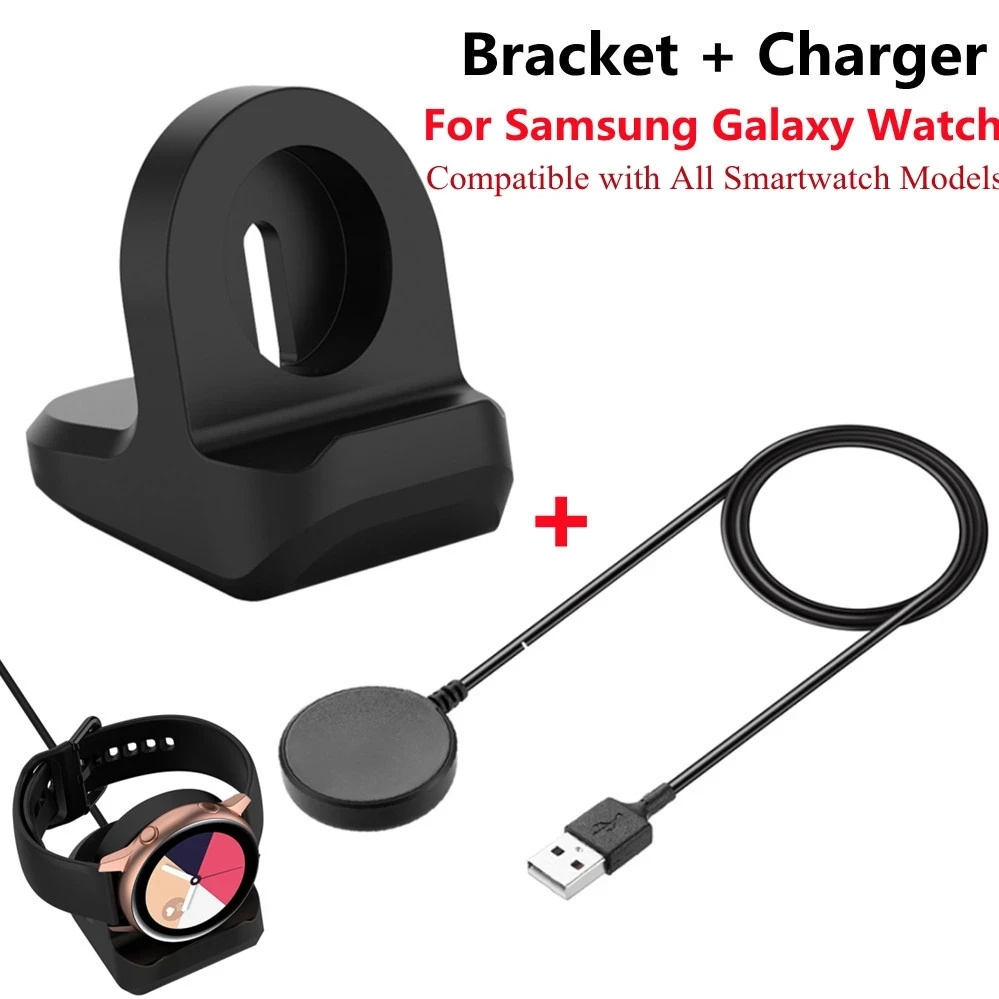 Type C USB Dock Data Charger, Stand Holder, Station Dock, Samsung Galaxy Watch 7, 6, 5, Pro, 4, 3, Active 2, FE, Ultra, 40mm, 44mm