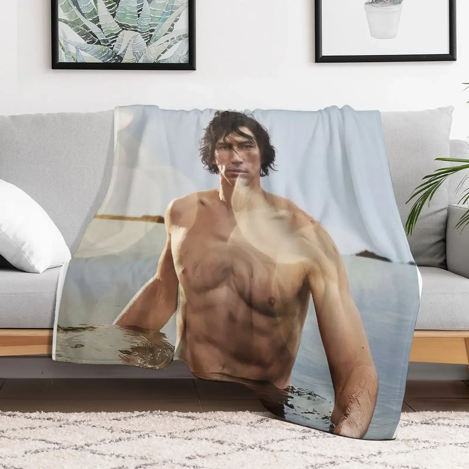 adam driver Throw Blanket Decoratives Nap Blankets