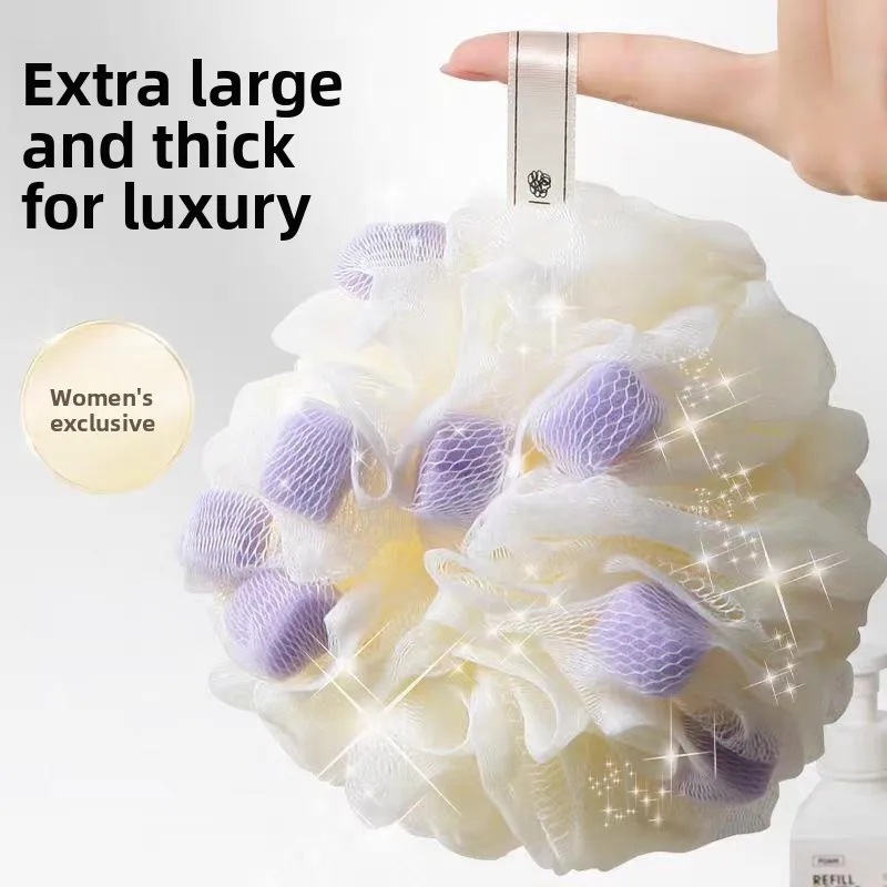 

Мягкая пенная мочалка-шар для женщин, высококачественный скраб для ванны, дорожный инструмент для личной гигиены и очищения