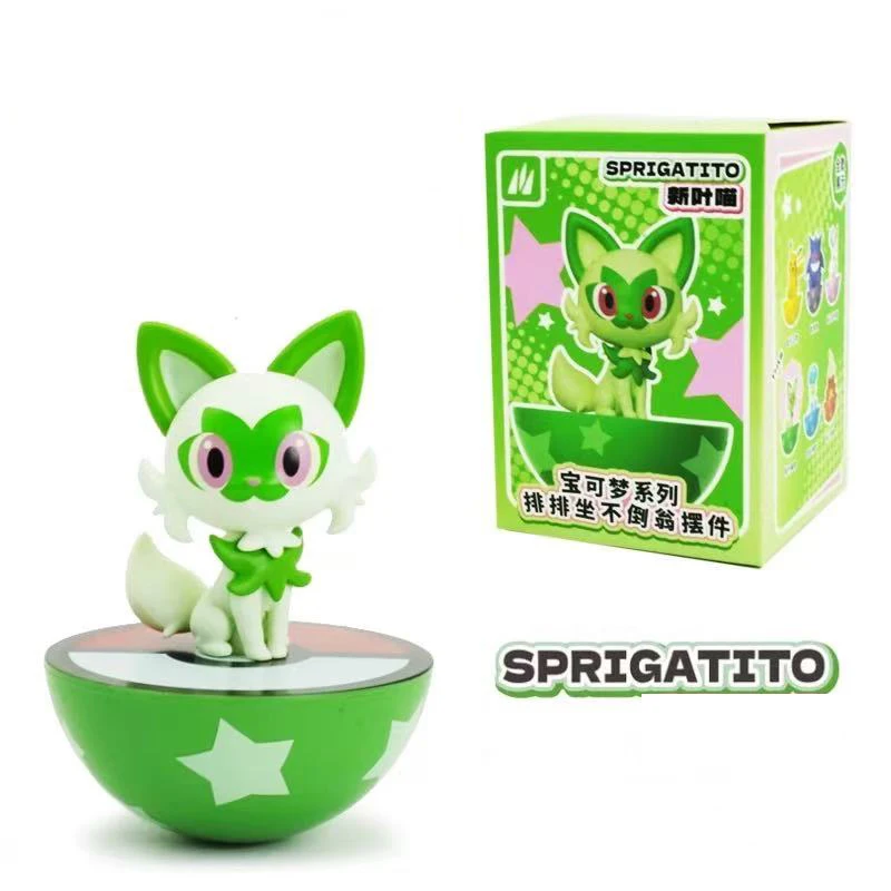 Pokemon Tumbler Wobble Blind Box GENGAR SYLVEON FUECOCO Figure PVC Mini Ornament Desktop Decoration Collectible Surprise Gift view 4