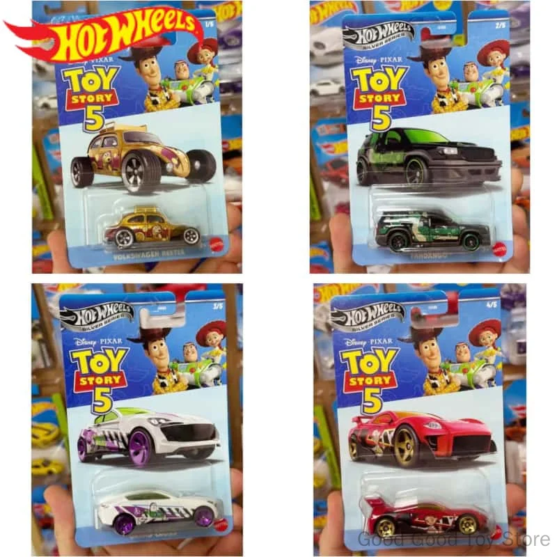 En Stock, Nuevo Hot Wheels GDG83 Serie Silver Toy Story, Volkswagen Dodge Beetle, Modelos de Autos de Aleación Fundida a Presión, Juguetes Coleccionables, Regalos