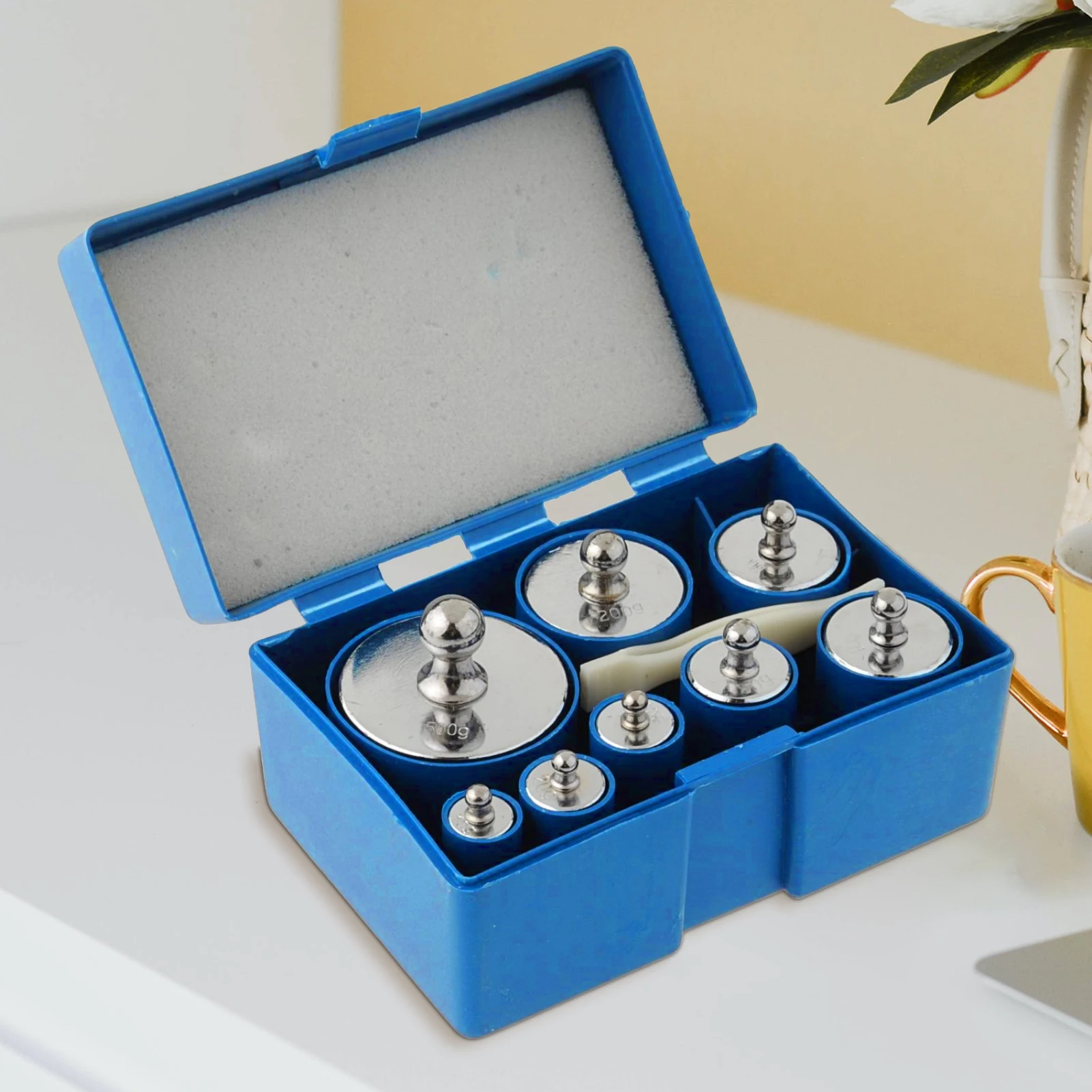 Kit Poids D'Étalonnage Balance 500g - 5/6/7 Pièces - Précision 0,003g - Avec Pince Et Coffret