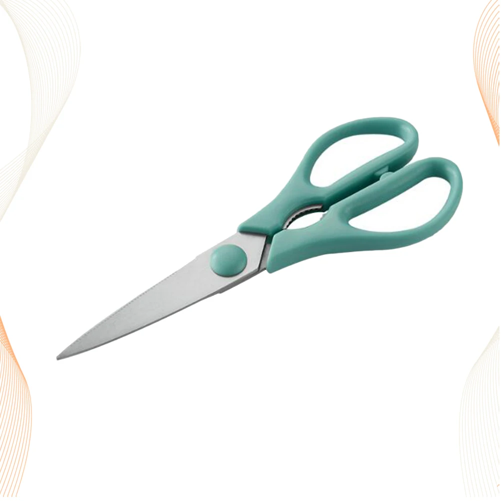 

Stainless Steel Kitchen Scissors Multi-Purpose Food Shears Curved Head Design Lightweight Comfortable Handle Ideal for Meat