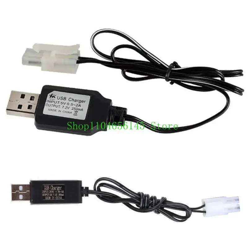 Rechargeable USB Battery Charger Ni-Cd Ni-MH Battery Pack KET-2P Plug Adapter 7.2V 250mA Output RC Toy E56B Durable Part