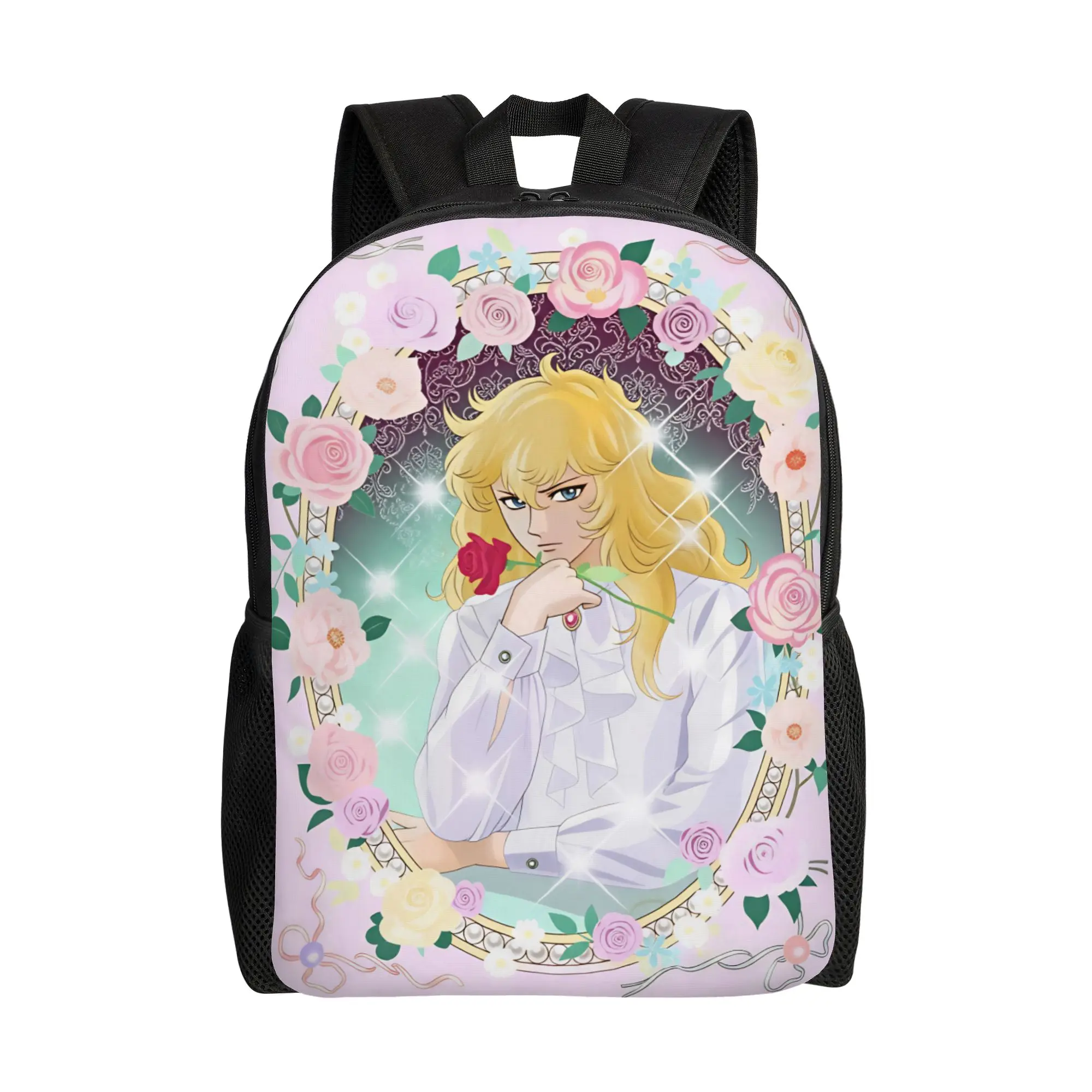 Rose of V-Versailles Lady  Backpack  Youth Polyester Travel Backpacks Durable Cool School Bags Rucksack