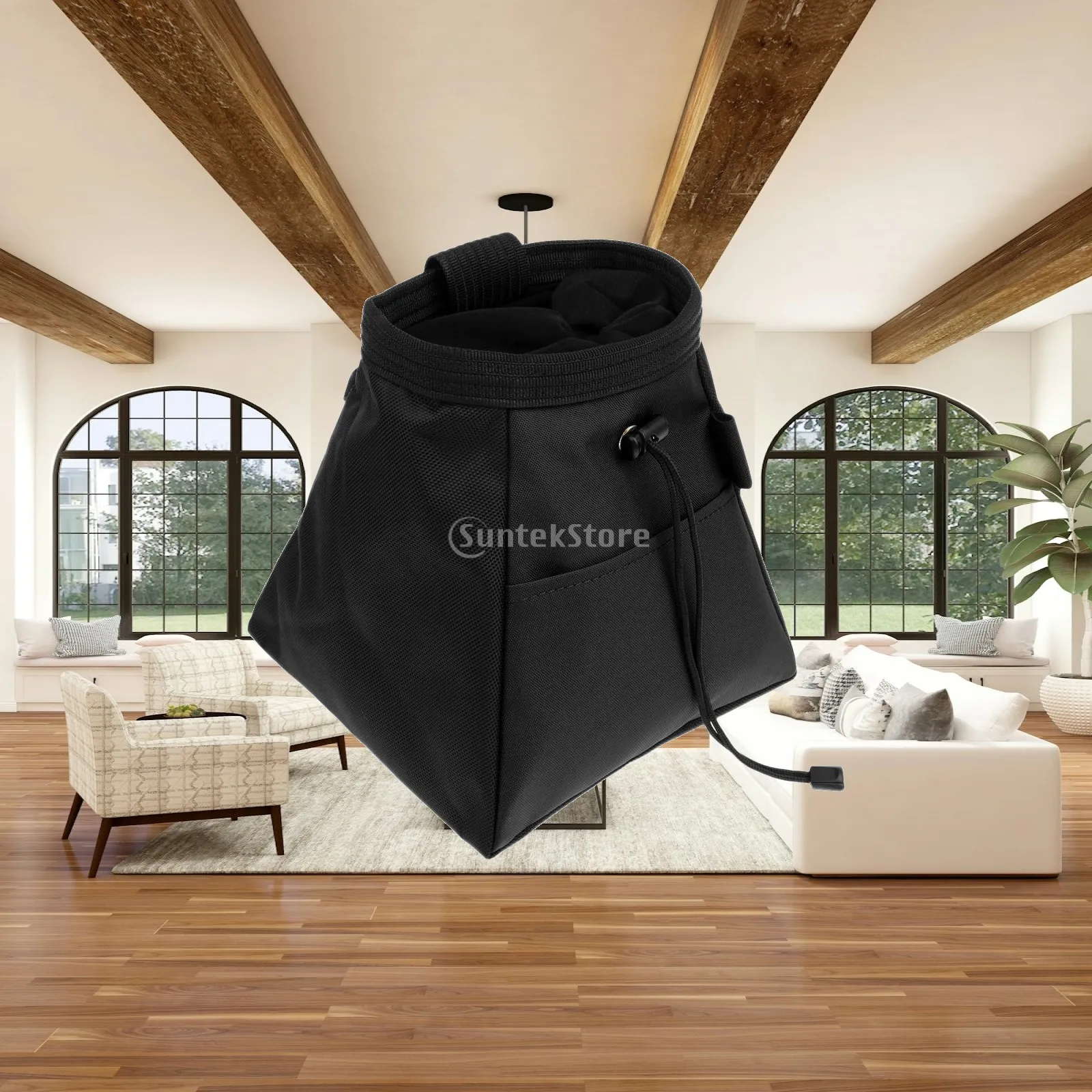 Chalk Bag Bouldering - Krijtbus met fleecevoering, staande tas met