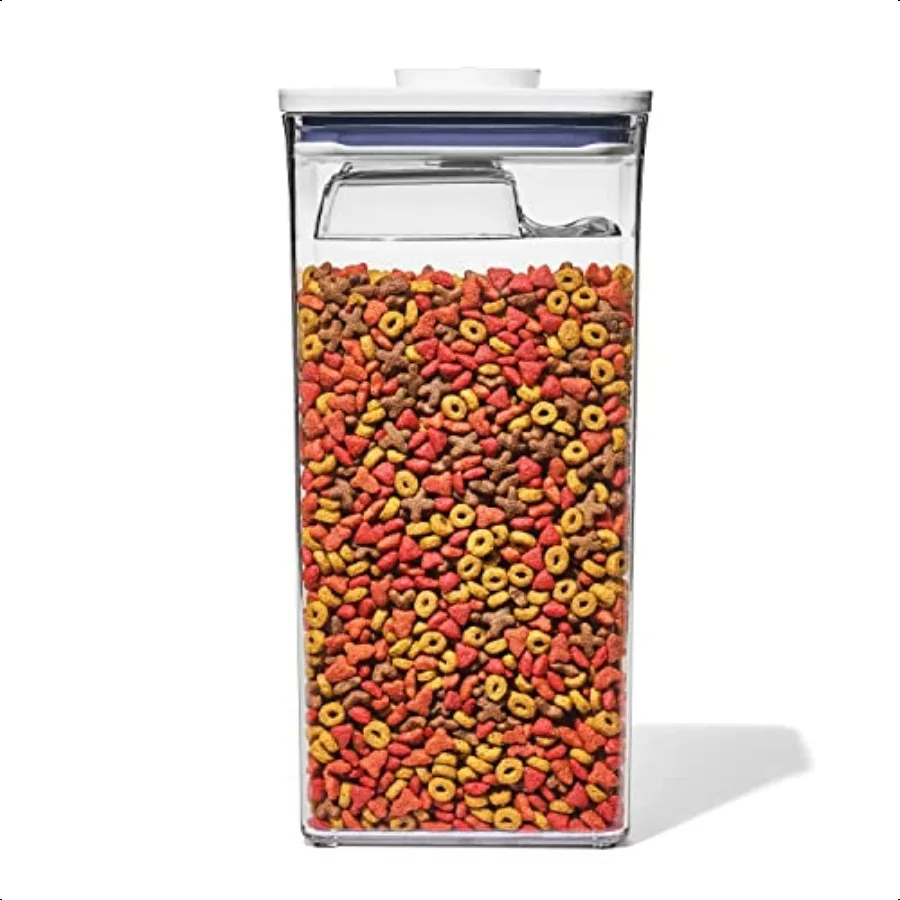 

Контейнер OXO Good Grips для домашних животных, 6,0 Qt, 5,7 л, с полусовкой, идеально подходит для корма для собак до 6,5 фунтов или 4,5 фунта кошачьего корма, герметичный