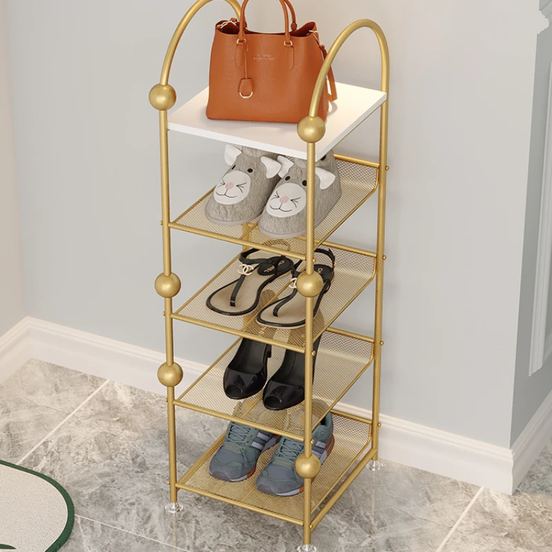 

Entry small shoe rack, multi-storey vertical entry, narrow entrance, simple, household mini room