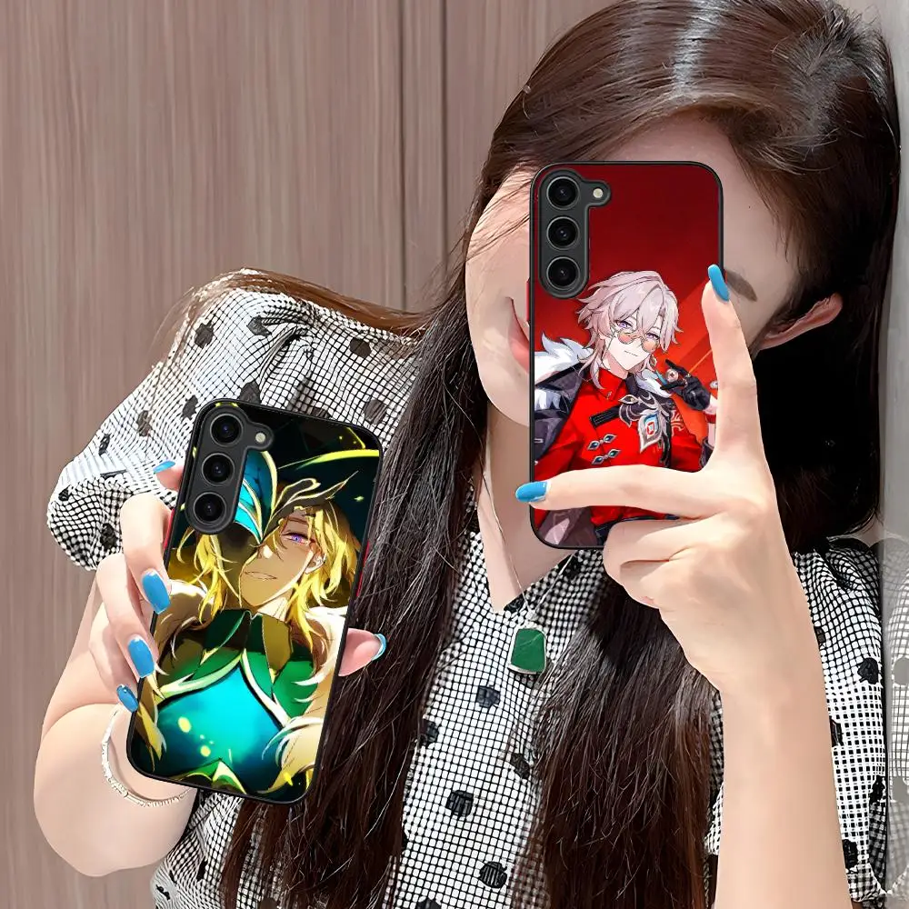 Чехол для телефона Honkai Star Rail Aventurine для Samsung Galaxy S25 S24 S23 S22 S21 Plus FE, ультрацветный силиконовый защитный чехол Pretty