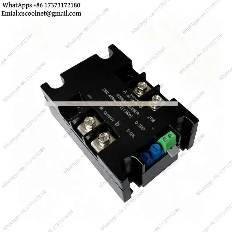 Single Phase Motor Soft Starter 220V SSR-40WA-R1 1.5KW 1KW 2KW 4KW 6KW 8KW Motor Online Soft Starting For Fan Water Pump