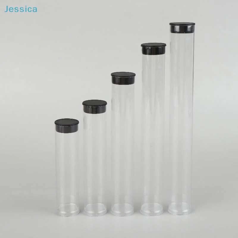 ♥Clear Plastic Cylinder Containers with Lids - Assorted Sizes Storage Tubes for Crafts, Snacks & Small Items