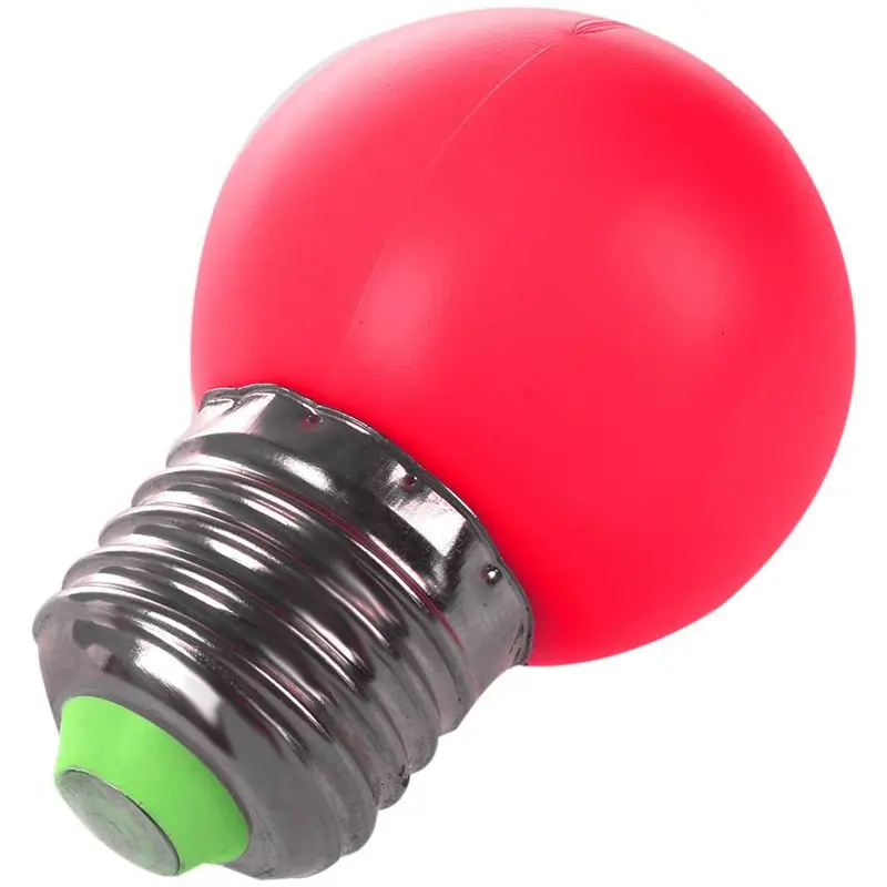 ABSS-10X E27 LED Light Warm Red Bulb Plastic Bulb (0.5W Power, Red)