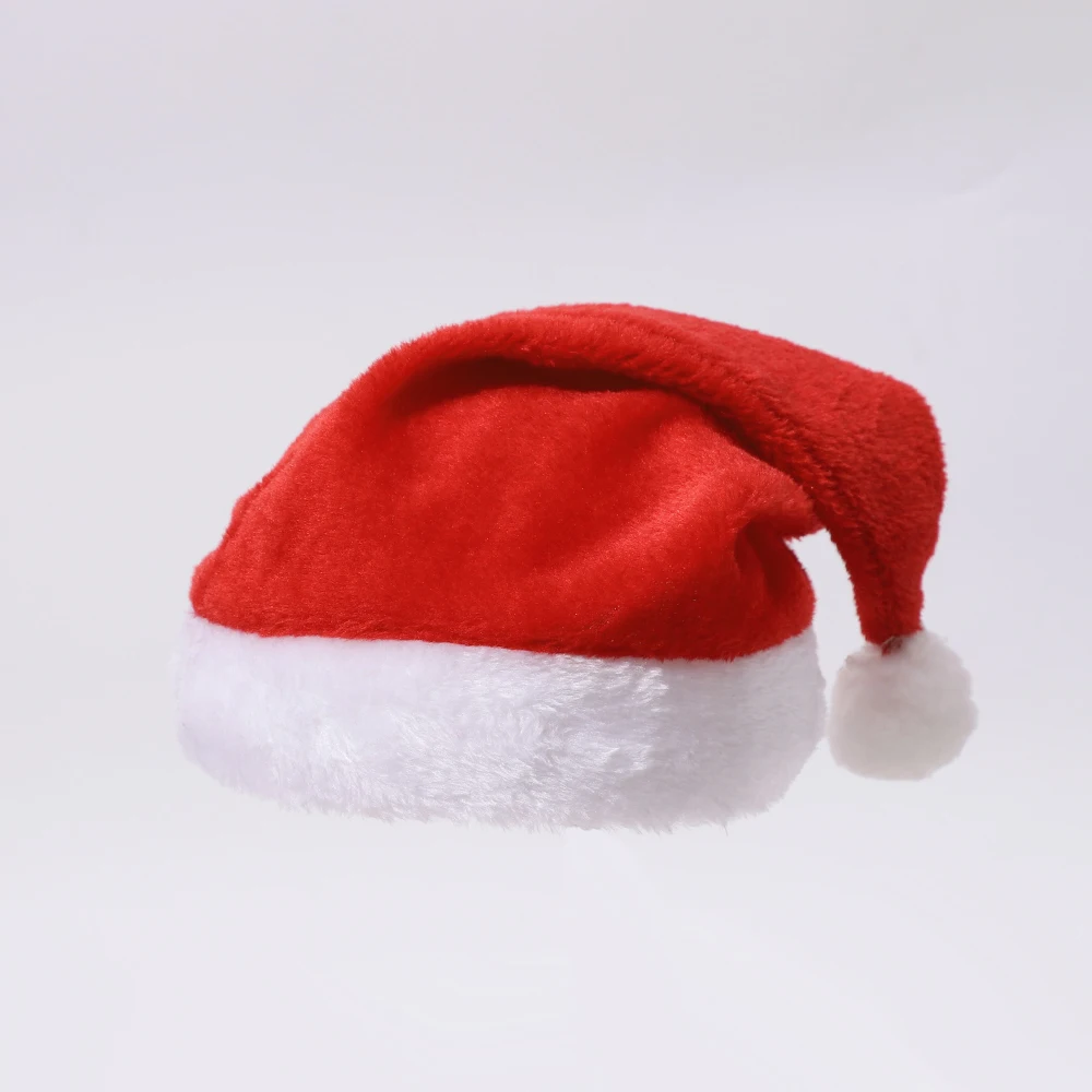 Red Color Christmas Hats Two Sizes Caps With Pompoms Child Baby Hat Winter Infant Turban for Newborn Kid\'s Accessories Baby Item