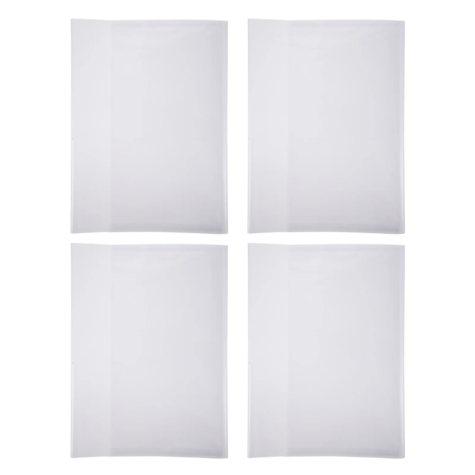 20pcs Transparent Thickened Plastic Waterproof Protectors For School Home Office Use Student Book Covers School Book Covers