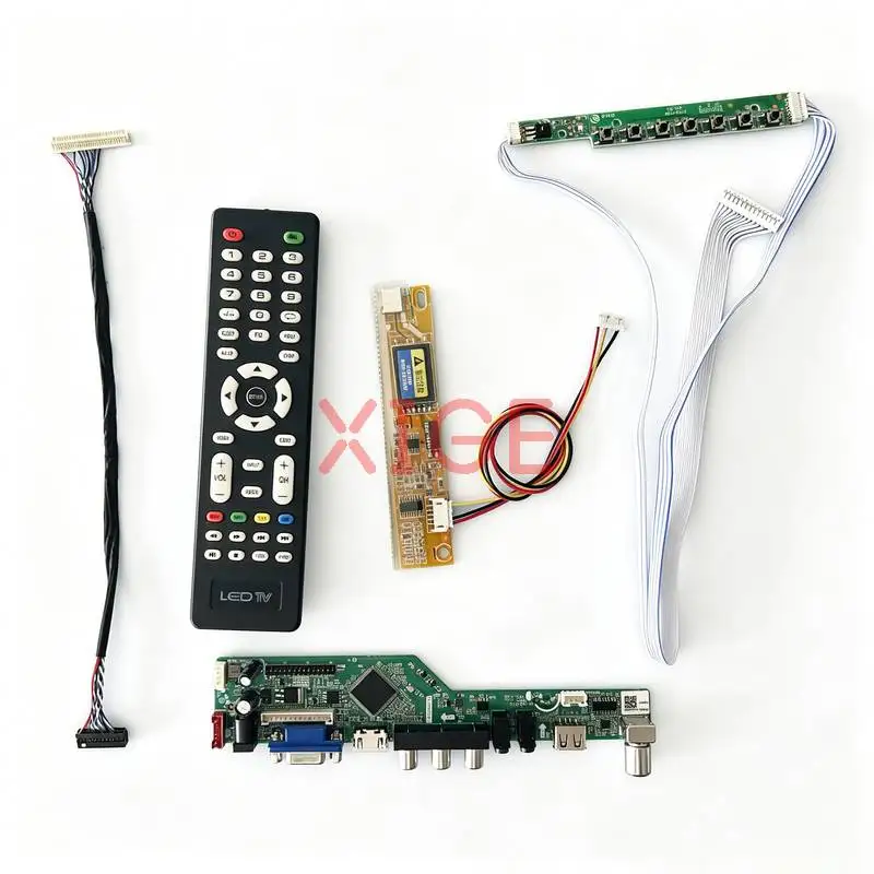 

For CLAA141WB03 CLAA141WB02 M141NWW1 CLAA141WB05 Matrix Drive Board DIY Kit 1280*800 HDMI+VGA+AV+USB 1-CCFL 1280x800 LVDS 30-Pin