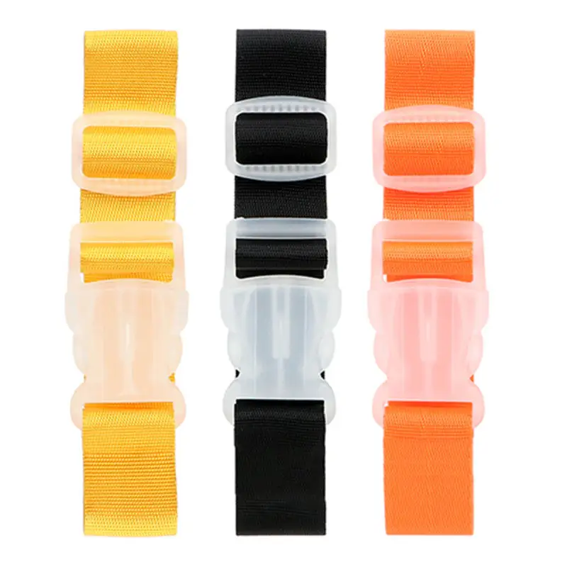 Adjustable Baggage Nylon Straps Baggage Belt Security Bag Buckle Button Aircraft Supplies Travel Luggage Accessories 8pcs