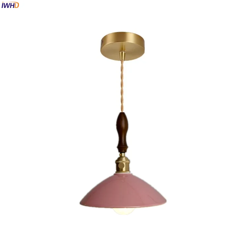 

IWHD 4 Colors Ceramic LED Hanging Lamp Kitchen Living Dining Room Loft Modern Nordic Home Decoration Pendant Lighting Luminaire