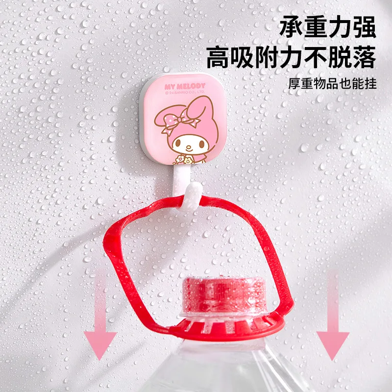 سانريو مرحبا كيتي هوك لا حاجة لكمة ثقوب شريط لاصق قوي لطيف المطبخ غرفة نوم استئجار منزل Traceless لاصق هوك