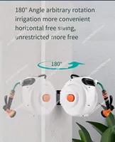 Household 30m automatic pipe collection water pipe rack high pressure car wash water gun hose gardening watering car wash
