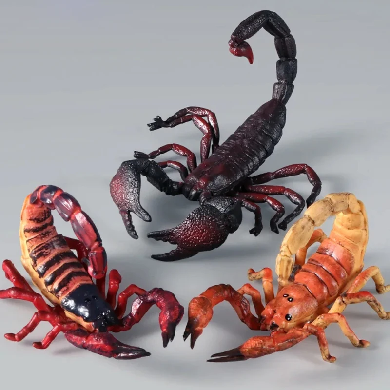 Simulation Scary Scorpion Model Halloween Decoration Toy Scorpion Model Early Learning Cognitive Toys Kids Education Gift Xmas