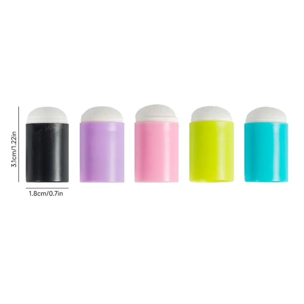 40 stks/set Multicolour Vinger Daubers Spons Materiaal Inkten Kleuring kinderen Schilderen Tool Kleine Formaat Smudge Tekening Speelgoed
