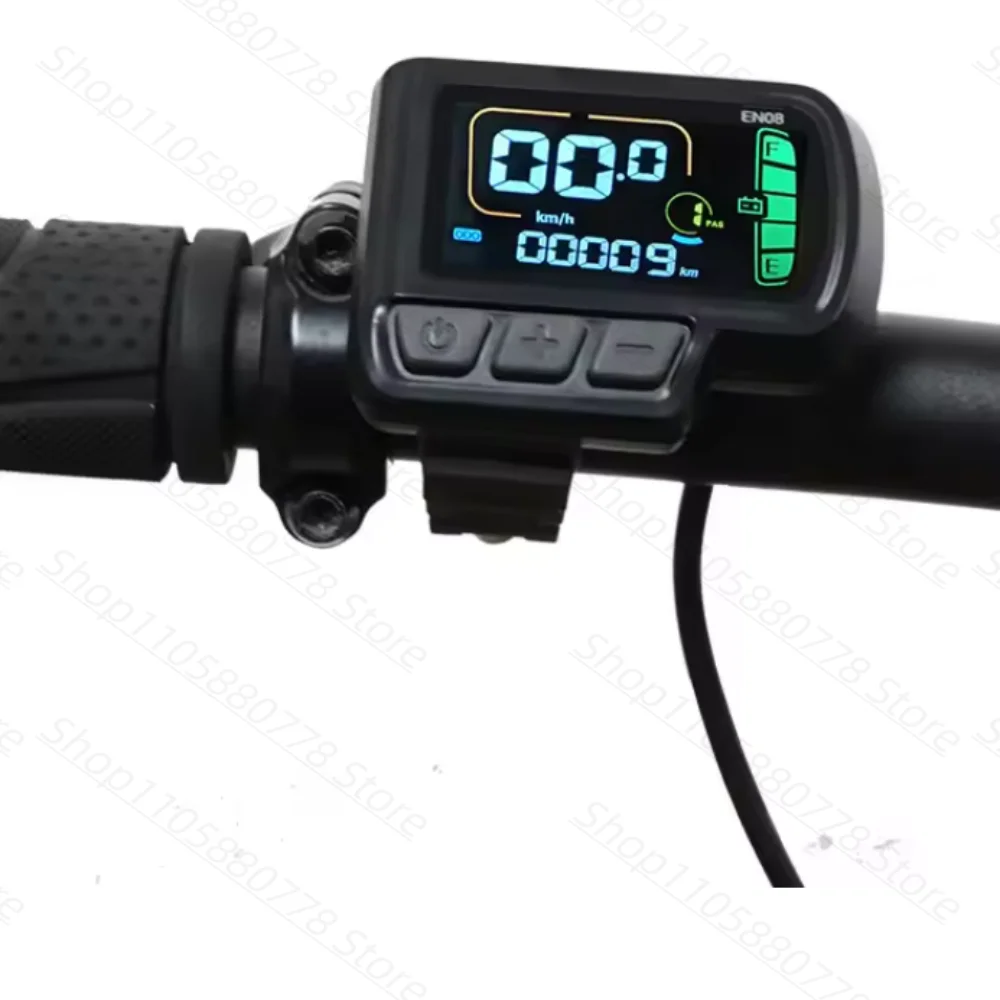 Electric bicycle EN08 smart LCD instrument, mountain bike scooter LCD speedometer display, waterproof cable, 5-pin