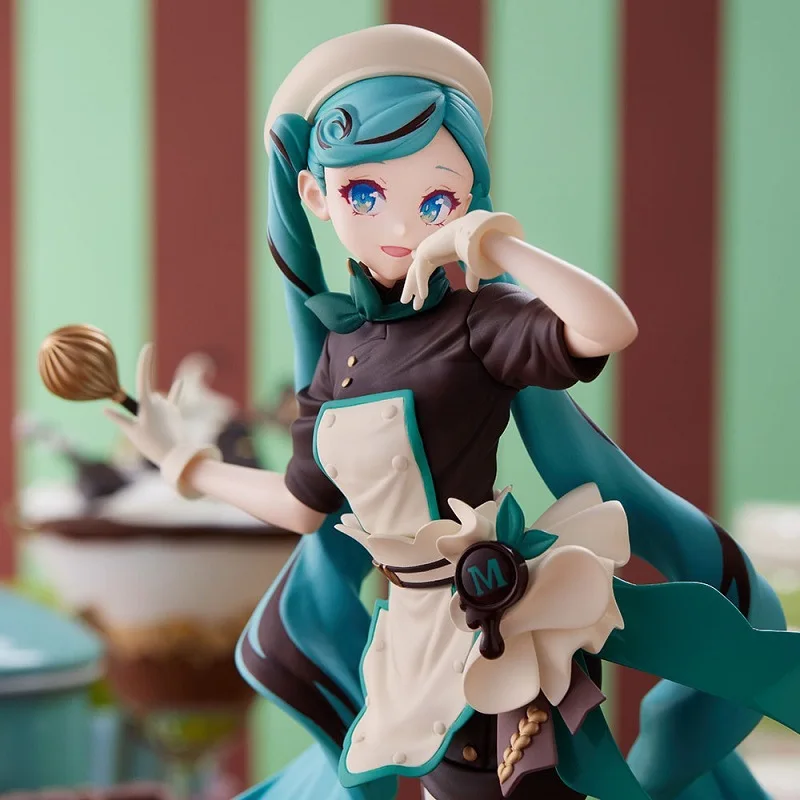 Hatsune miku chocolate amargo pastelaria chef melty cheerleading anime figura de ação ornamentos de mesa brinquedo modelo colecionável