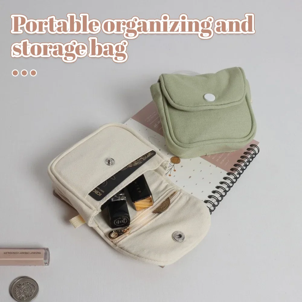 Simple Mini Portable Storage Bag, Coin Bag, Coin Purse, Zero Wallet, Driving License Pocket, Lipstick Storage for Women