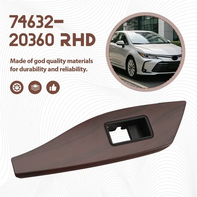 Armrest Panel Switch Rear Door Window For Toyota Allion Premio T260 ZRT260 NZT260 2007-2016 Part Number 74632-20360 RHD-T48C