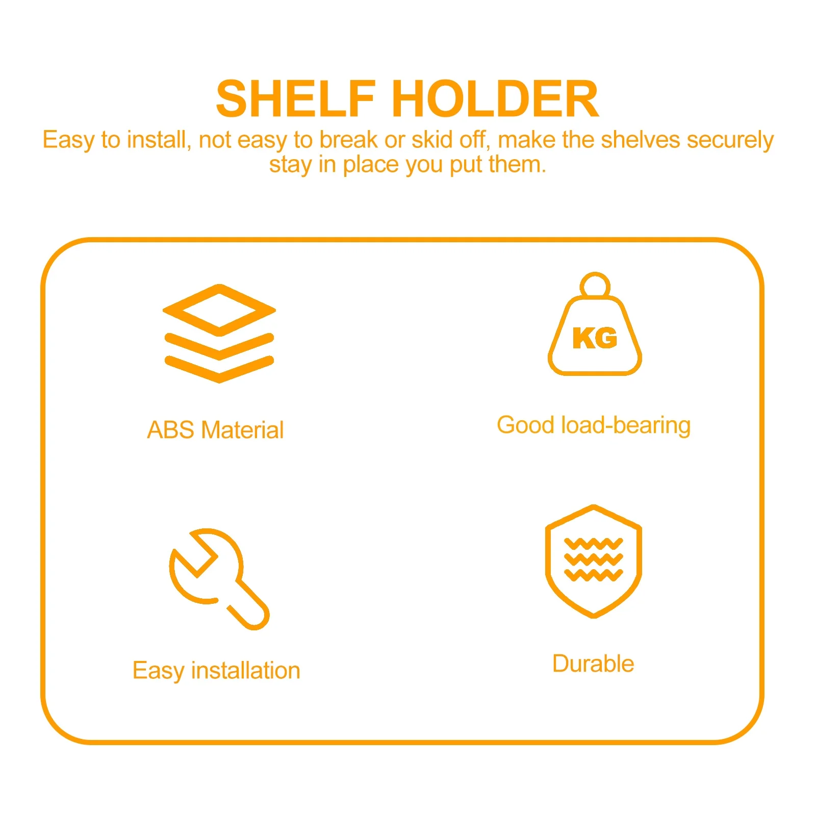 50 pezzi Pioli di supporto trasparenti Staffe per mensola adesive Senza trapano Montaggio a parete Armadietto Guardaroba Divisori Supporti Mensola Clip per pannelli