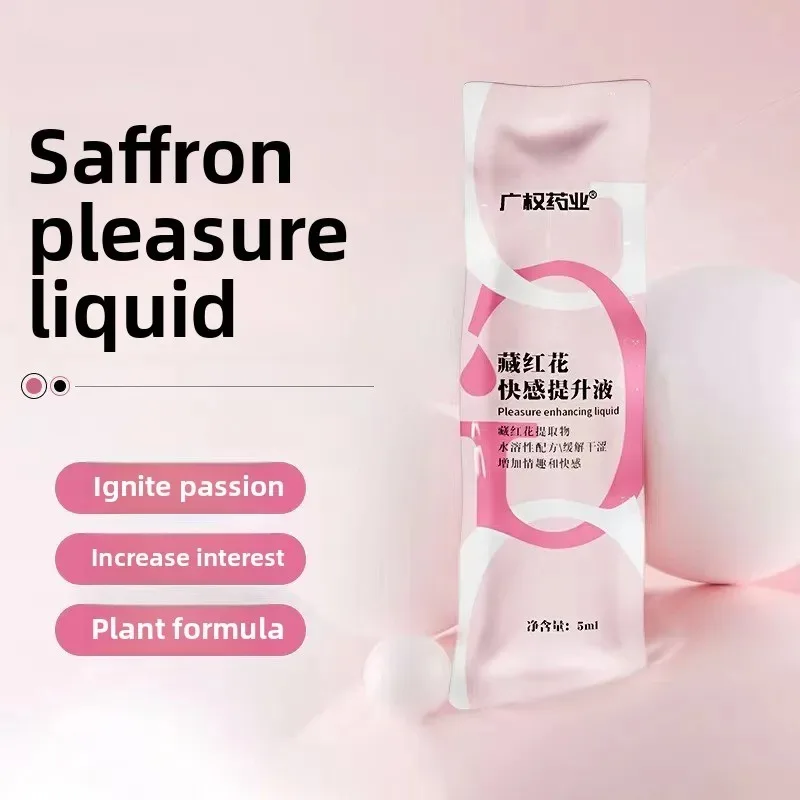 Gel de placer de azafrán para mujer: potenciador íntimo de 5 ml para orgasmos intensos y continuos Gel de placer de azafrán