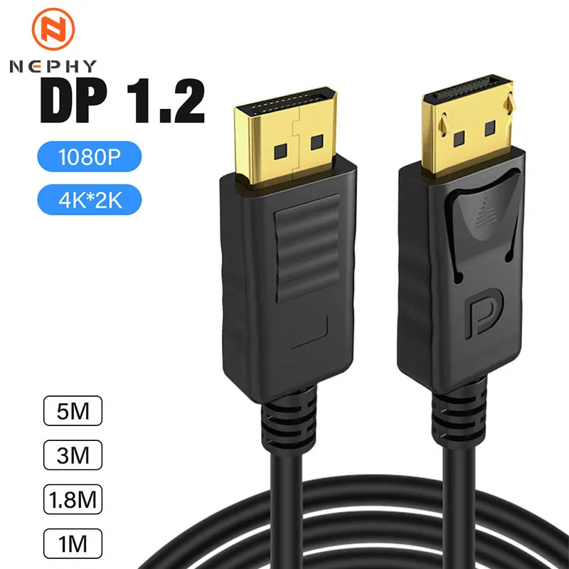 Kabel Displayport 4K DP 1.2 144Hz wideo kabel Audio wyświetlacz Adapter portu do TV Box Xiaomi laptopa wideo gry DP wyświetlacz Port 5M