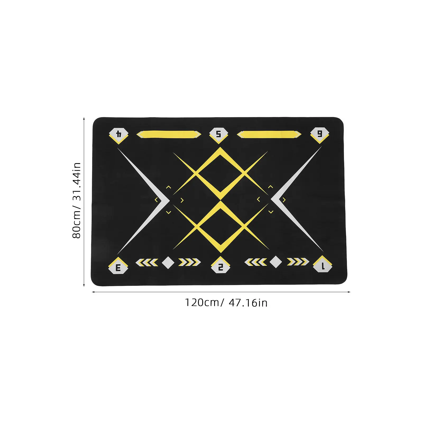 Football Training Mat Silent Non Slip Polyester Indoor Soccer Skills Practice Mat for Kids Adults