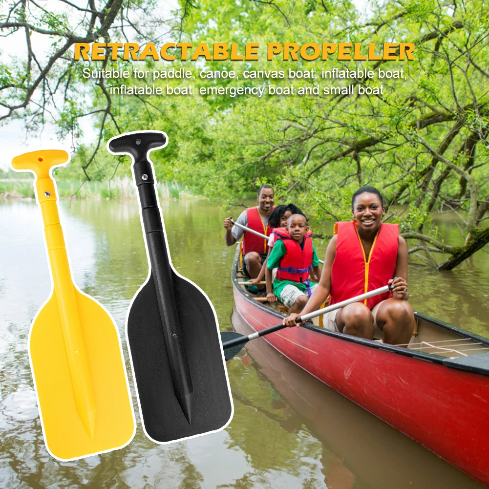 Float Boat Oar Retractable Kayak Paddle Inflatable Boating Aluminum Alloy Oar Safety Portable Telescoping Rafting Accessories