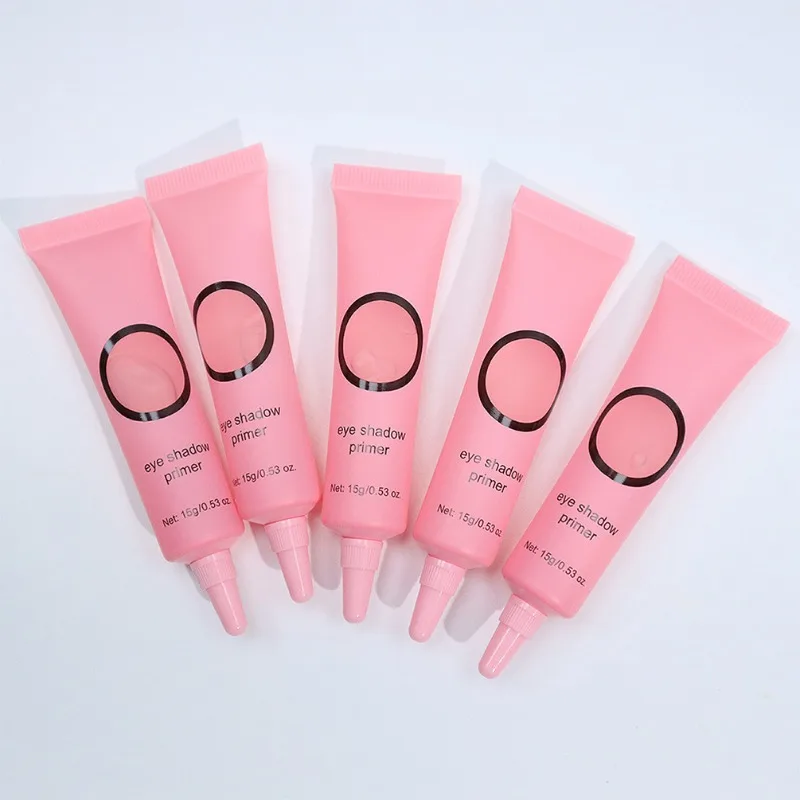 Custom Pink Tube 15g Eyeshadow Primer Waterproof Moisturizer Matte Finish Long Lasting Smooth Isolation Natural Makeup Base