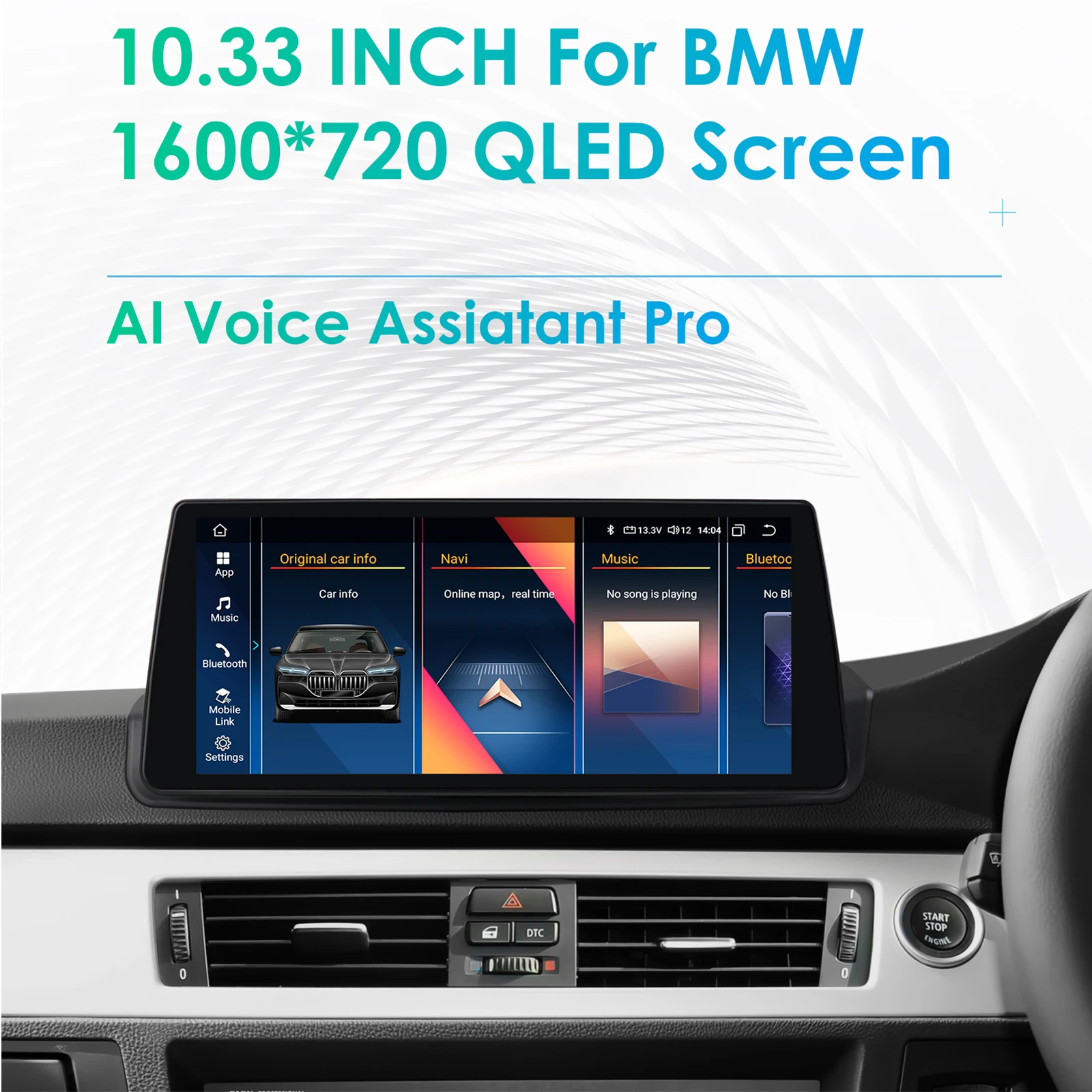 Carplay 4G 10.33'' DSP 2din Android Autoradio for BMW 3 Series E90 2005-2012 Right Driving Car Radio Multimedia Video Player GPS