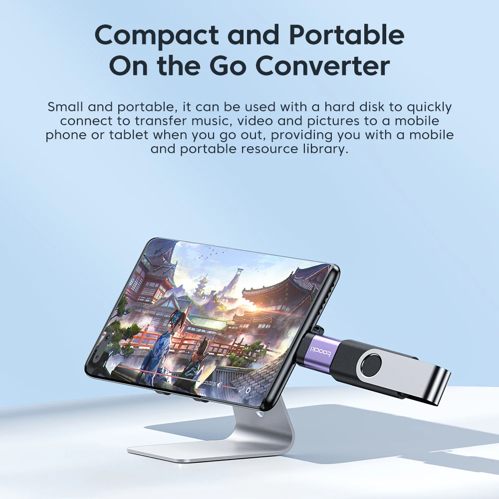 Toocki USB 3.0 To Type C OTG Adapter Micro USB Male To Type C Female Converter USB-C OTG Connector For Macbook Samsung Xiaomi