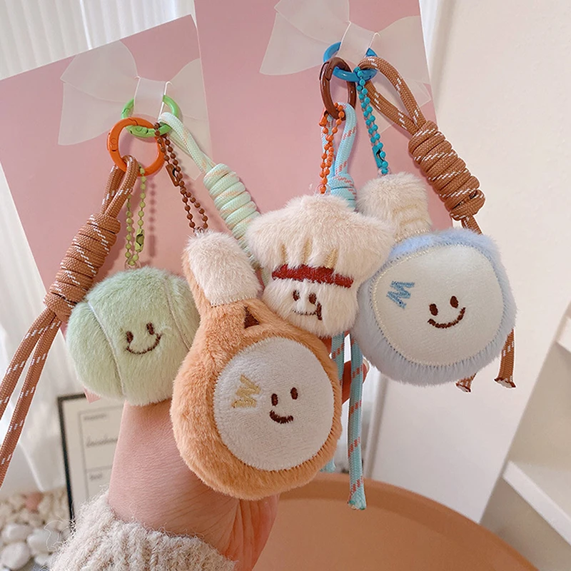Fashion Racquet Accessories Plush Table Tennis Chain Keychain For Sport Lovers Gift Tennis Billiard Doll Bag Pendant Car Keyring
