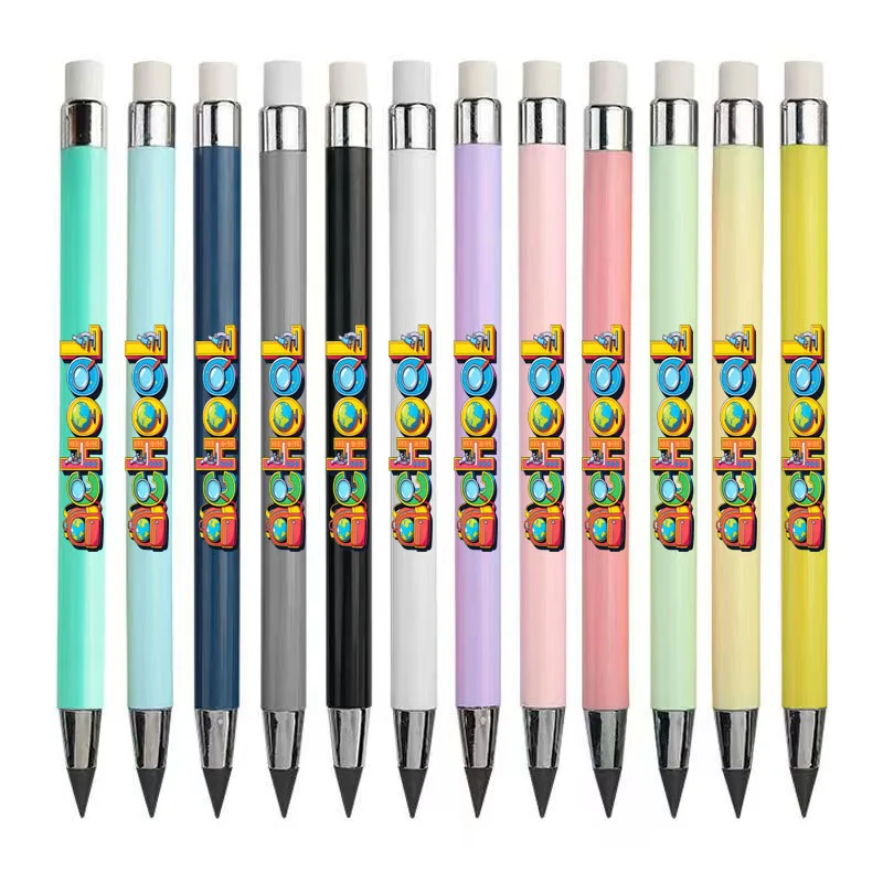 La matita eterna con motivo per scrittura scolastica da 12 pezzi non è facile da rompere, matita per schizzi per studenti