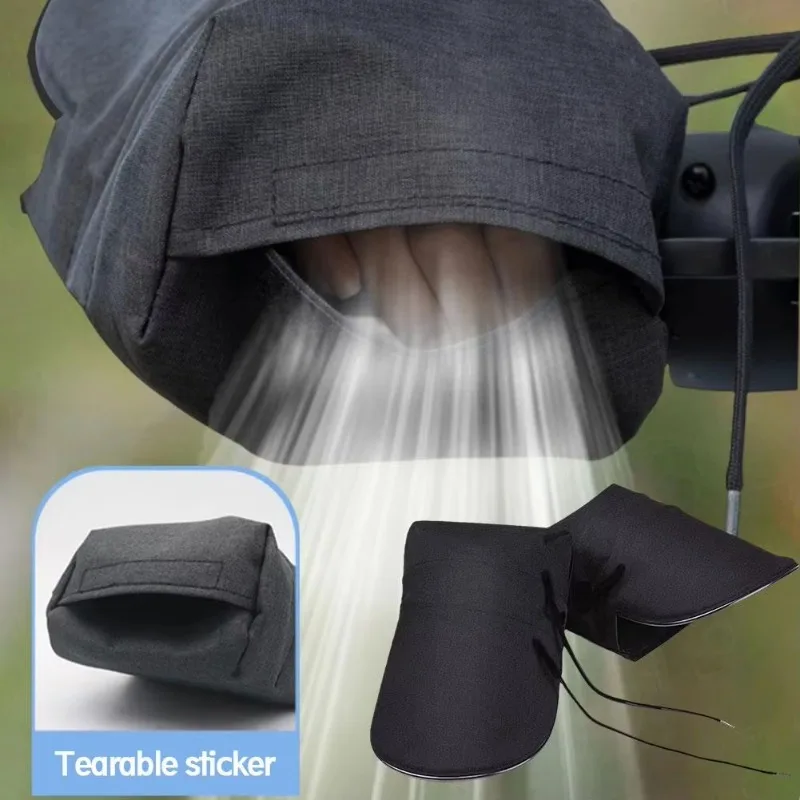 1Pair Motorcycles Handlebar Gloves Waterproof Windproof Sun Protection Gloves For Most Motorbikes Scooters ATVs Snowmobile