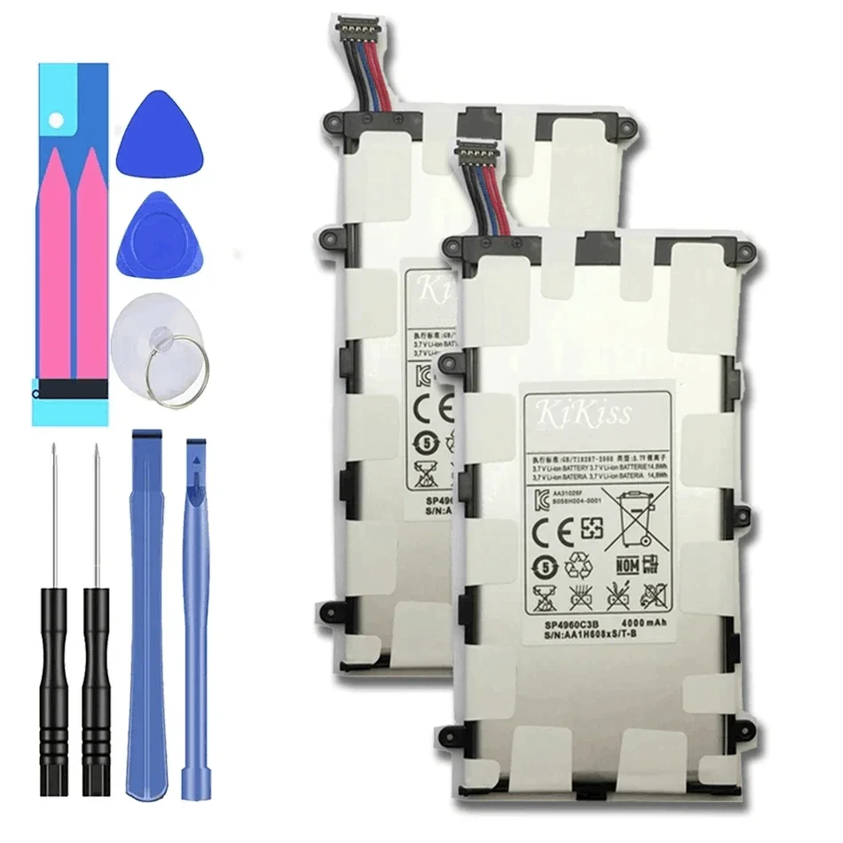 

Аккумулятор для планшета SP4960C3B, 4000 мАч, для Samsung Galaxy Tab 2 7,0 Plus, флэш-P3100, P3110, P6200 + Инструменты