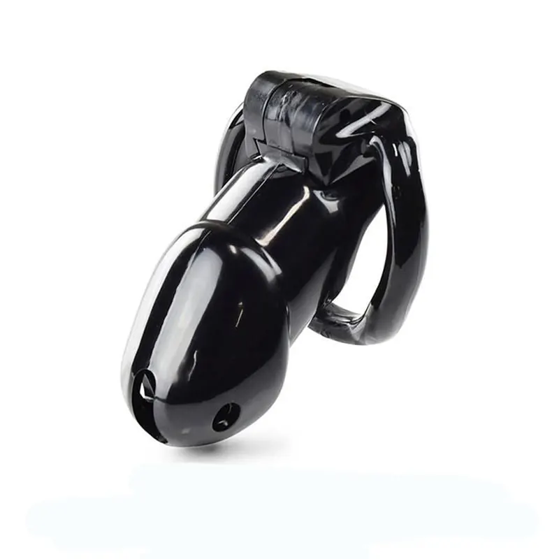 Black Knight Male Chastity Cock Cages Sex Toys for Men Penis Belt Lock with Four Penis Rings with Cage Gay Device Chastity Lock