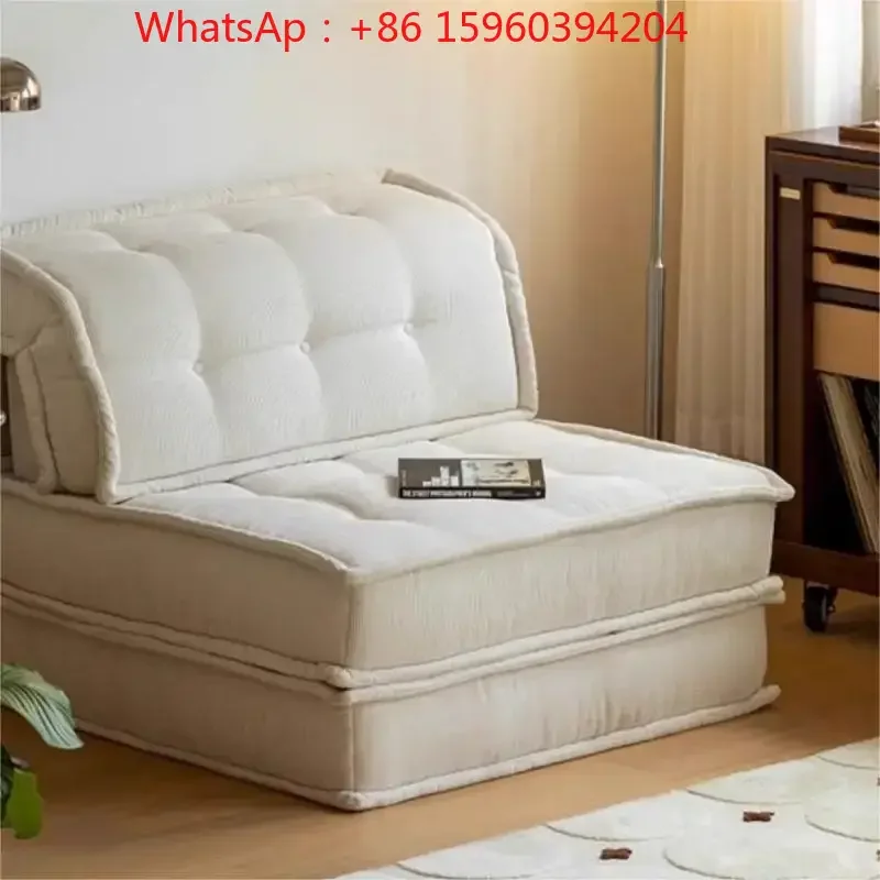 Nordic cream style mahjong sofa living room small apartment designer module combination single lazy fabric sofa