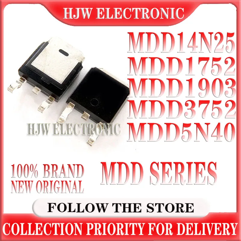 10PCS/LOT MDD14N25 MDD1752 MDD1903 MDD3752 MDD5N40 TO-252 New And Original