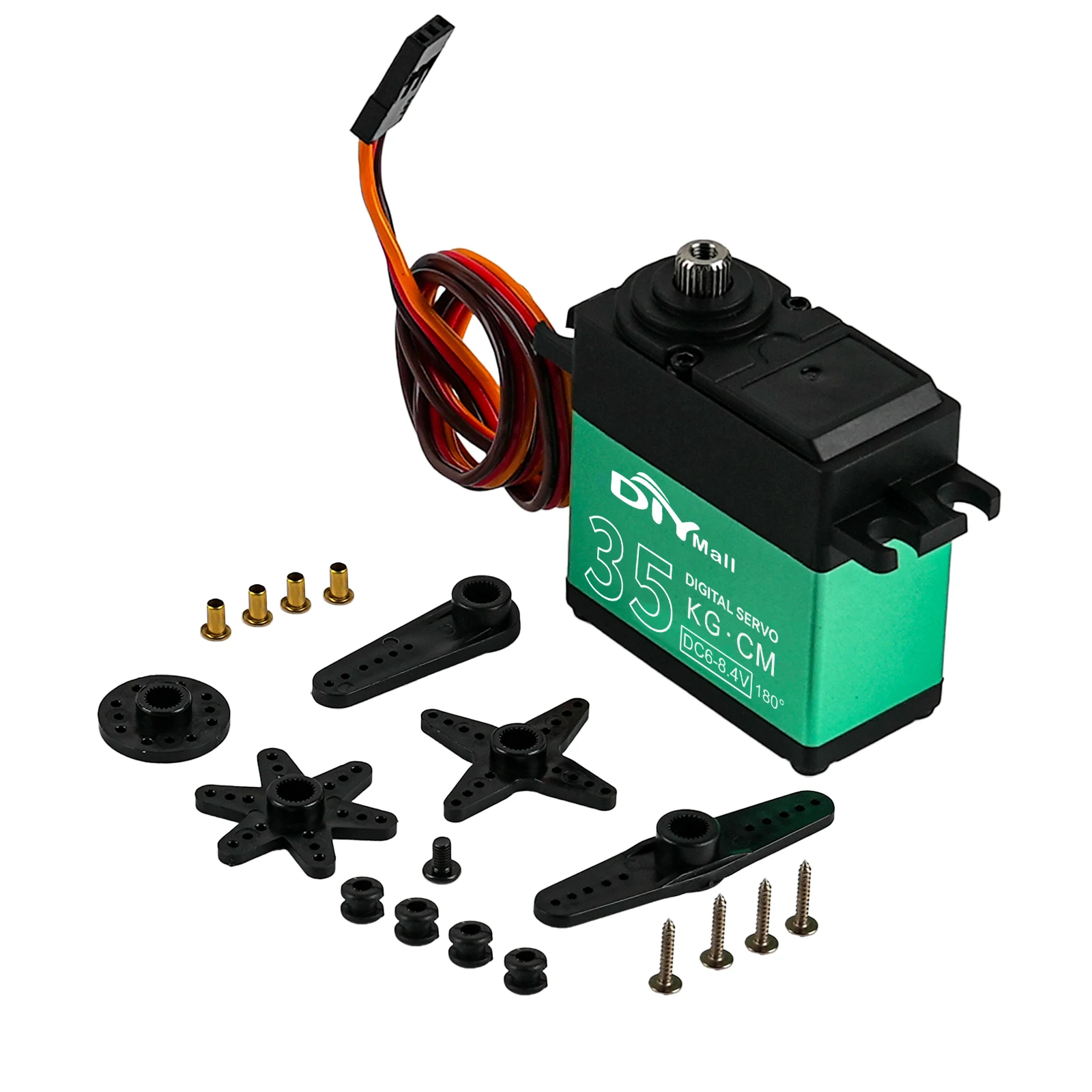 35KG デジタルサーボ メタルギア ハイトルク 180 ° /270 ° /360 °   カーボンブラシモーター RC サーボ DIY パーツロボット車航空機 TD-8835MG