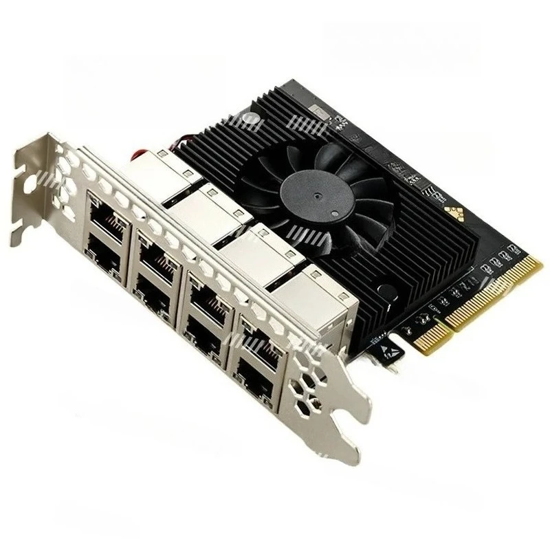 8-Port Gigabit Network Interface Card PCI-E Camera Visual Capture Card RTL8111H